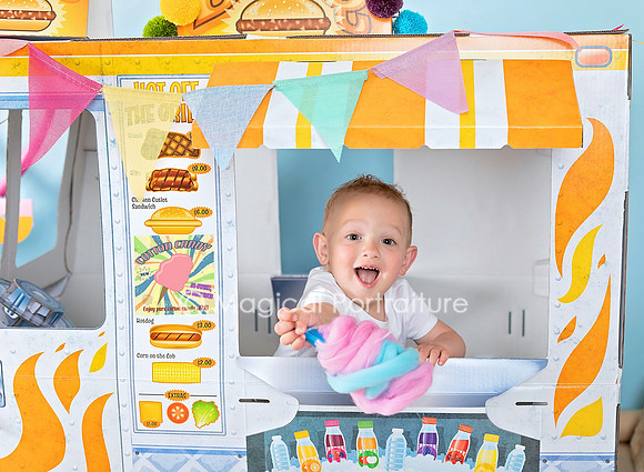 Boardwalk Summer Theme 2nd Birthday Photoshoot NJ