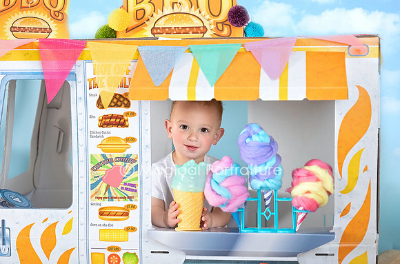 Boardwalk Summer Theme 2nd Birthday Photoshoot NJ